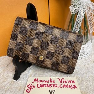 🌸Damier Porte Monnaie Billets Tresor Bifold Wallet